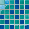 mosaïque de porcelaine de piscine